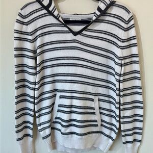 Lou & Grey Super Comfortable Striped V-Neck Women's Sweater